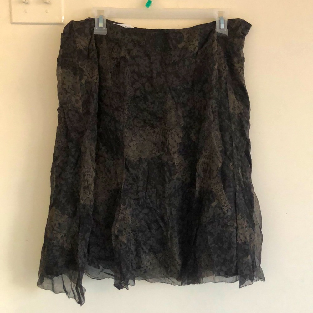 Calvin Klein dark floral skirt
